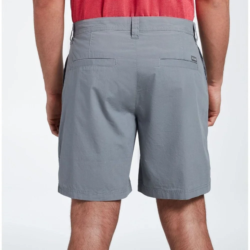 Columbia Men's Washed Out Short, Grey Ash, New With Tags - Picture 3 of 14